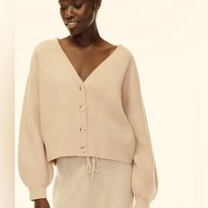 Aritzia~ Babaton Lagoon grey cardigan~ Medium